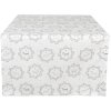 Clayre & Eef LGD64 Tafelloper hondenmotief 50x140cm Wit Grijs