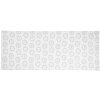 Clayre & Eef LGD64 Tafelloper hondenmotief 50x140cm Wit Grijs