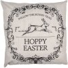 Clayre & Eef RFL22 Hoppy Paaskussenhoes 45x45 Beige Zwart