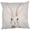 Clayre & Eef RUB22 Bunny Kussenhoes 45x45 Beige Sierkussen