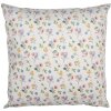 Clayre & Eef RUB23 Kussenovertrek Bloemenpatroon Beige 45x45cm