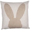 Clayre & Eef RUB24 Kussenhoes Bunny Motief Beige 45x45cm