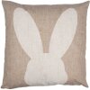 Clayre & Eef RUB24 Kussenhoes Bunny Motief Beige 45x45cm