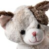 Clayre & Eef TW0588 Knuffel Kat Zacht Beige 17x13x30cm