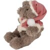 Clayre & Eef TW0589 Pluche Kerstbeer 30cm bruin knuffelbeest