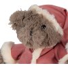 Clayre & Eef TW0589 Pluche Kerstbeer 30cm bruin knuffelbeest