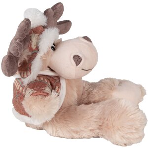 Clayre & Eef TW0599 Knuffel rendier knuffel bruin 22cm