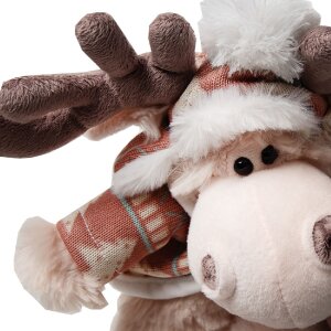 Clayre & Eef TW0599 Knuffel rendier knuffel bruin 22cm
