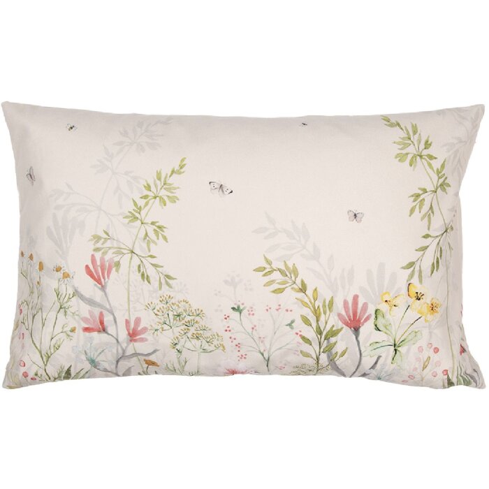 Clayre & Eef WFF36 Kussenhoes Botanic Beige Groen 30x50cm