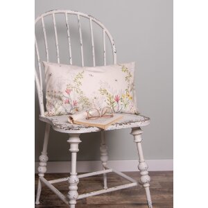 Clayre & Eef WFF36 Kussenhoes Botanic Beige Groen 30x50cm
