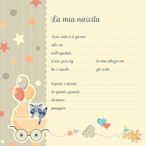 ZEP Baby fotoalbum RITA roze 25x25 cm 40 paginas Italiaans