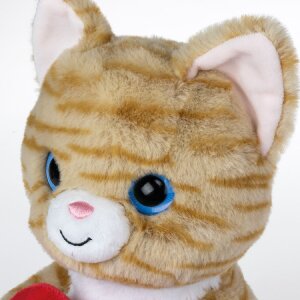 ZEP kat teddybeer met hart lijst 3,5x4,5 cm 16x13x23 cm