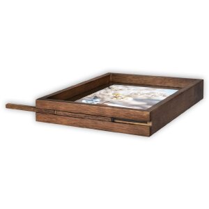 ZEP houten fotolijst Vittel bruin 13x18 cm floatglas