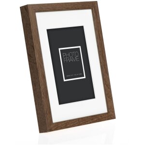 ZEP Houten lijst Malmo bruin 13x18 cm met passe-partout 9x13 cm