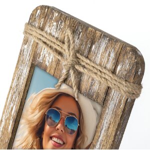 ZEP houten fotolijst Gallipoli ligstoel look 10x15 cm 16x16x24 cm