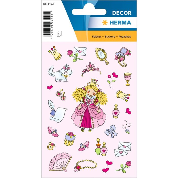 herma decoratieve etiketten decor prinsessen i 3 vellen