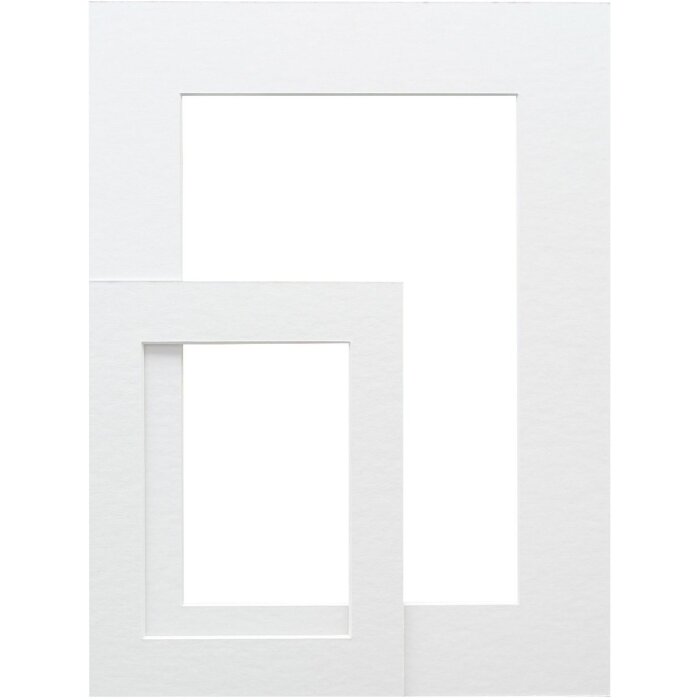 Deknudt SP111 Passepartout Wit Uitgesneden 18x24 cm