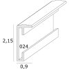 Deknudt S024D1 Aluminium fotolijst zilver 10x15 cm