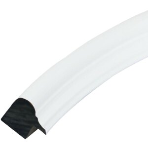 Deknudt S100F1 Ovale lijst wit 13x18 cm kunststof helder glas 1,7 cm lijst