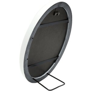 Deknudt S100F1 Ovale lijst wit 13x18 cm kunststof helder glas 1,7 cm lijst