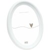 Deknudt S100F1 Ovale lijst wit 13x18 cm kunststof helder glas 1,7 cm lijst