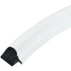 Deknudt S100F1 Ovale lijst wit 13x18 cm kunststof helder glas 1,7 cm lijst