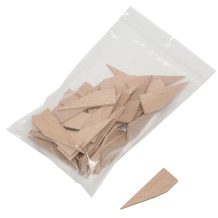 Deknudt S334AC wig hout natuurlijke kleur