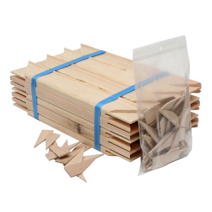 Deknudt S334PA Brancard + wiggen naturel hout 40 cm