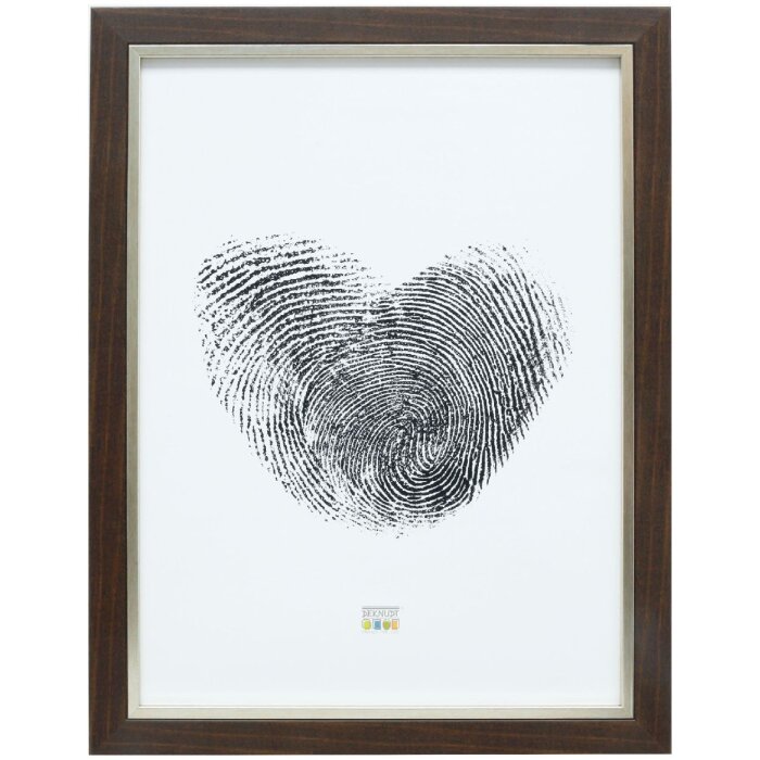 Deknudt S45VH3 Fotolijst Bruin Zilver Rand 29.7x42cm Kunststof
