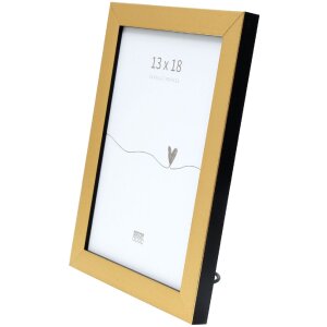 Deknudt S47EB2 fotolijst goudkleurig met zwarte rand 30x45 cm
