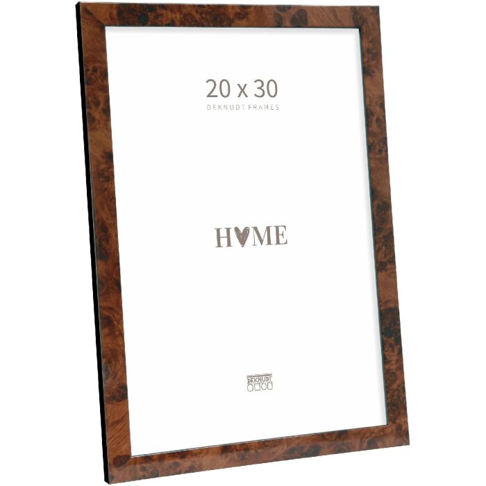 Deknudt S47EG1 Lijst Donker wortelnotenhout Kleur Zwarte rand 20x30 cm