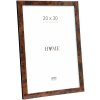 Deknudt S47EG1 Lijst Donker wortelnotenhout Kleur Zwarte rand 20x30 cm