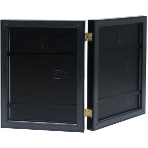 Deknudt S47EG1 Dubbele Fotolijst Wortelhout Verticaal 10x15 cm