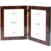 Deknudt S47EG1 Dubbele Fotolijst Wortelhout Verticaal 10x15 cm