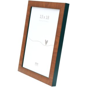 Deknudt S47EG3 lijst wortelnotenhout kleur zwart rand 10x15 cm