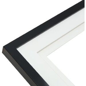 Deknudt S65KK2 fotolijst zwart dubbel passe-partout 20x30 cm