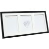 Deknudt S65KK2 fotolijst zwart dubbel passe-partout 3x 10x15 cm