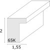 Deknudt S65KK2 fotolijst zwart dubbel passe-partout 3x 10x15 cm