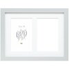 Deknudt S66KD1 lijst zilver hout look met passe-partout 2 fotos 13x18 cm