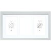 Deknudt S66KD1 fotolijst zilver 3 fotos passe-partout 13x18 cm