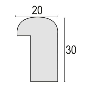 ZEP fotolijst Genova MDF houtlook helder glas bruin wit 20x30 cm tot 50x70 cm