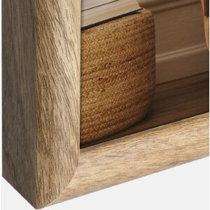 ZEP fotolijst Genova MDF houtlook helder glas bruin wit 20x30 cm tot 50x70 cm
