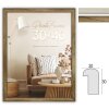ZEP fotolijst Genova MDF houtlook helder glas bruin wit 20x30 cm tot 50x70 cm