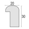 ZEP fotolijst Genova MDF houtlook helder glas bruin wit 20x30 cm tot 50x70 cm