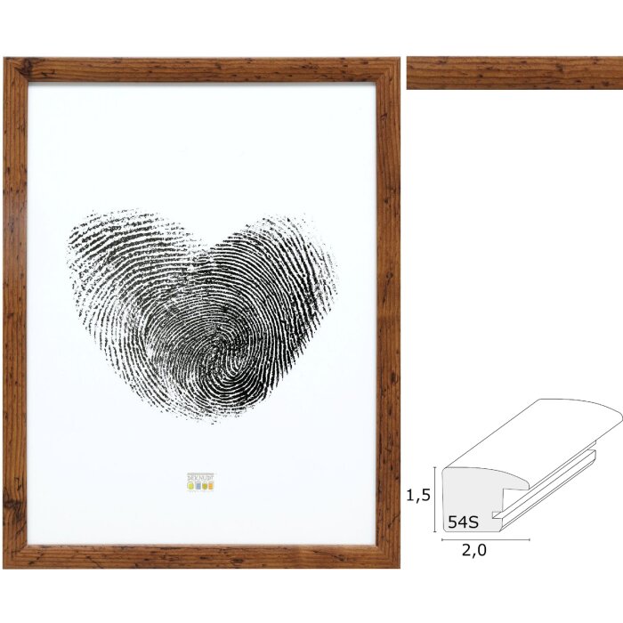 Deknudt S54SH9 fotolijst houtlook bruin 10x15 cm tot 40x60 cm