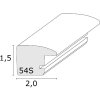 Deknudt S54SD2 Houten lijst zilverkleur 10x15 cm tot 40x60 cm