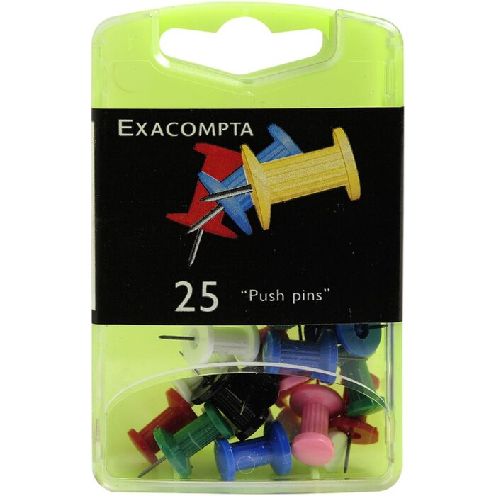 Exacompta prikbordspelden blisterverpakking 25 stuks