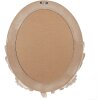Clayre & Eef Spiegel 50x5x60 Wit MDF Glas Ovale Wandspiegel met Vogels