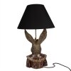Clayre & Eef 5LMC0033 Tafellamp Bunny met kroon Zwart/Bruin 37x61 cm