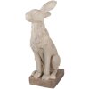 Clayre & Eef 5MG0039 Decoratief konijn gietsteen look 27x18x55 cm